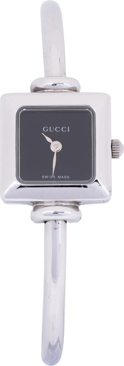Gucci Silver Tone 1900 L Bangle Women Watch Divers