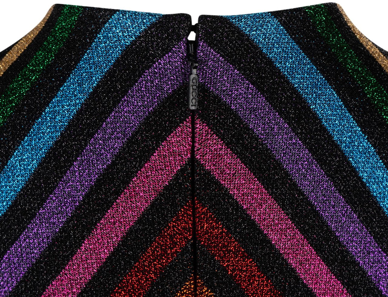 Gucci Multicolor Glitter Symmetric Pattern Top Dress (XS) Divers