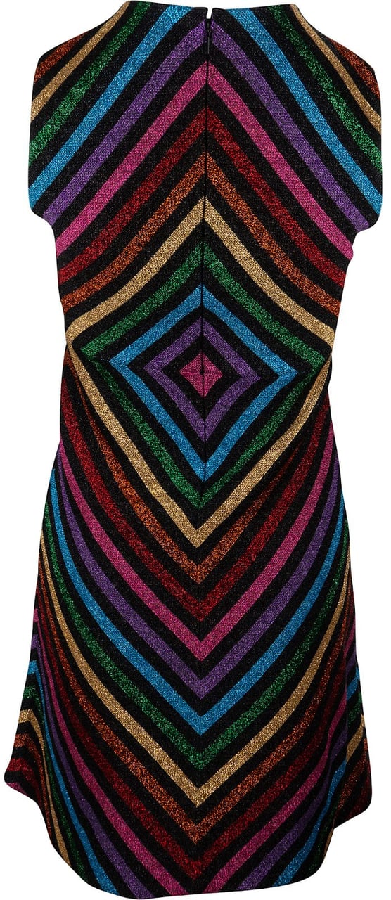 Gucci Multicolor Glitter Symmetric Pattern Top Dress (XS) Divers