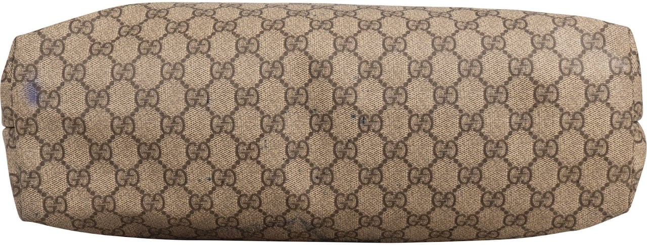Gucci Monogram GG Supreme Joy Tote Shoulder Bag Beige