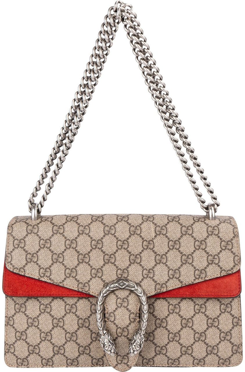 Gucci Monogram GG Supreme Dionysus Shoulder Bag Beige