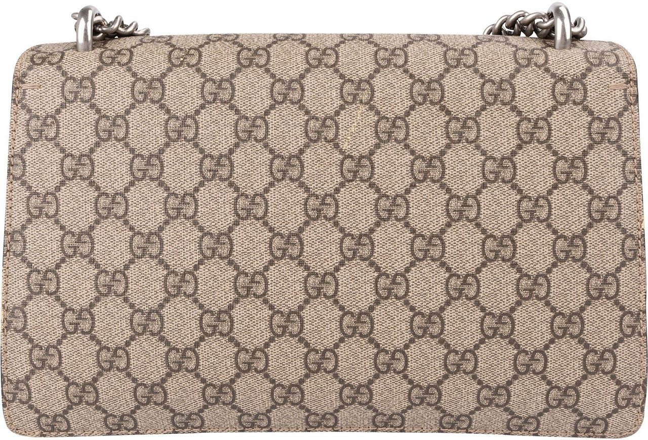 Gucci Monogram GG Supreme Dionysus Shoulder Bag Beige