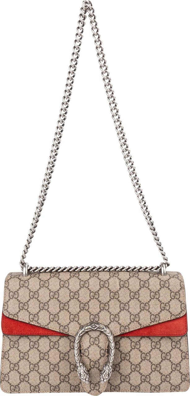 Gucci Monogram GG Supreme Dionysus Shoulder Bag Beige