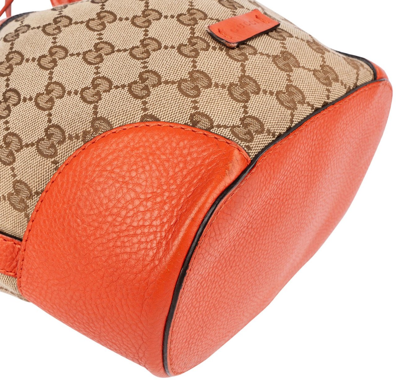 Gucci Monogram GG Canvas Small Bucket Crossbody Bag Beige