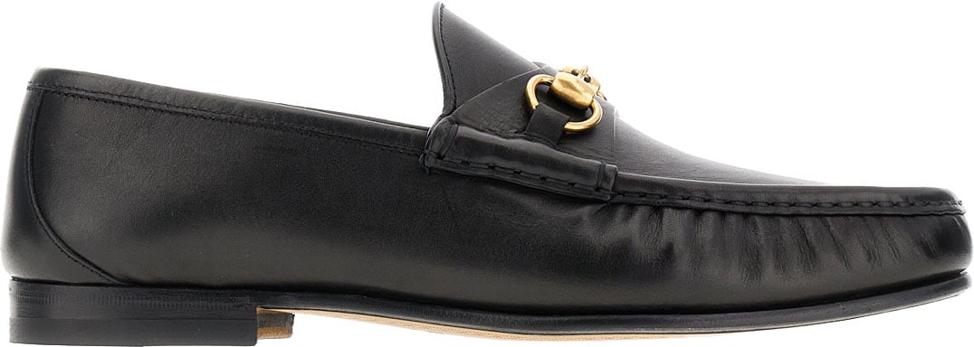 Gucci Black leather 1953 loafers Zwart