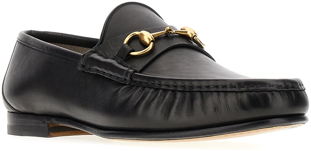Gucci Black leather 1953 loafers Zwart