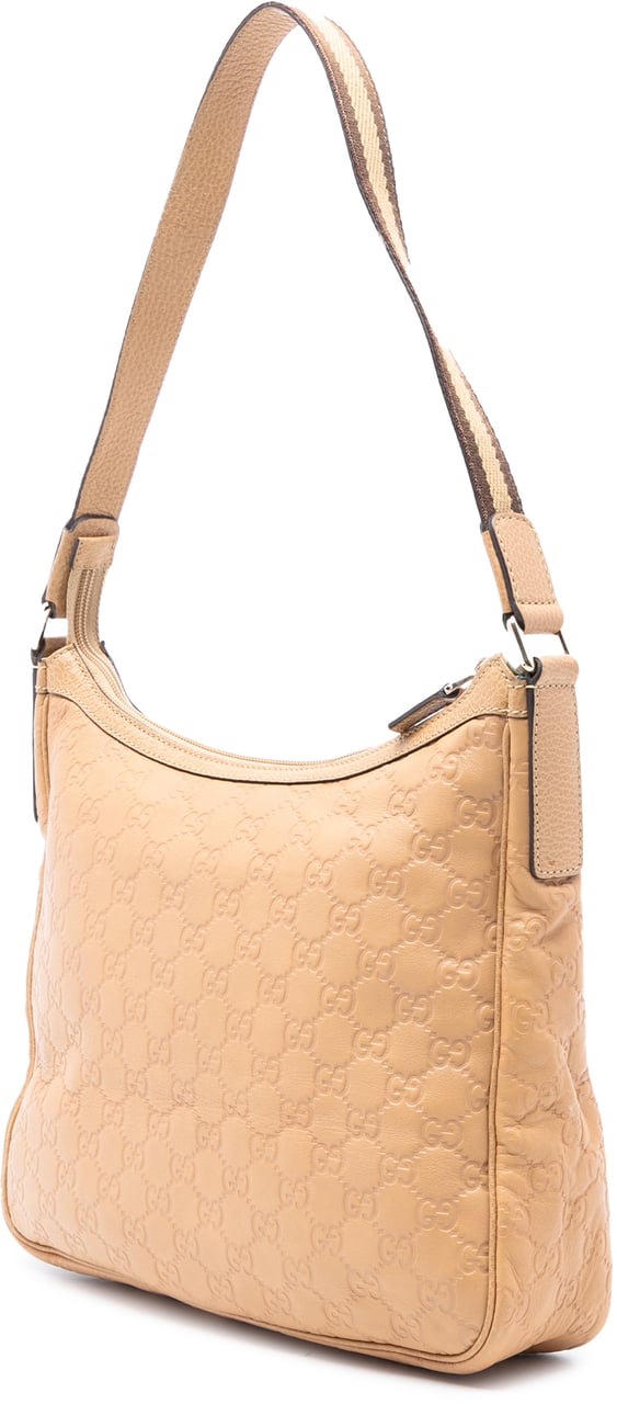 Gucci Guccissima Shoulder Bag Bruin