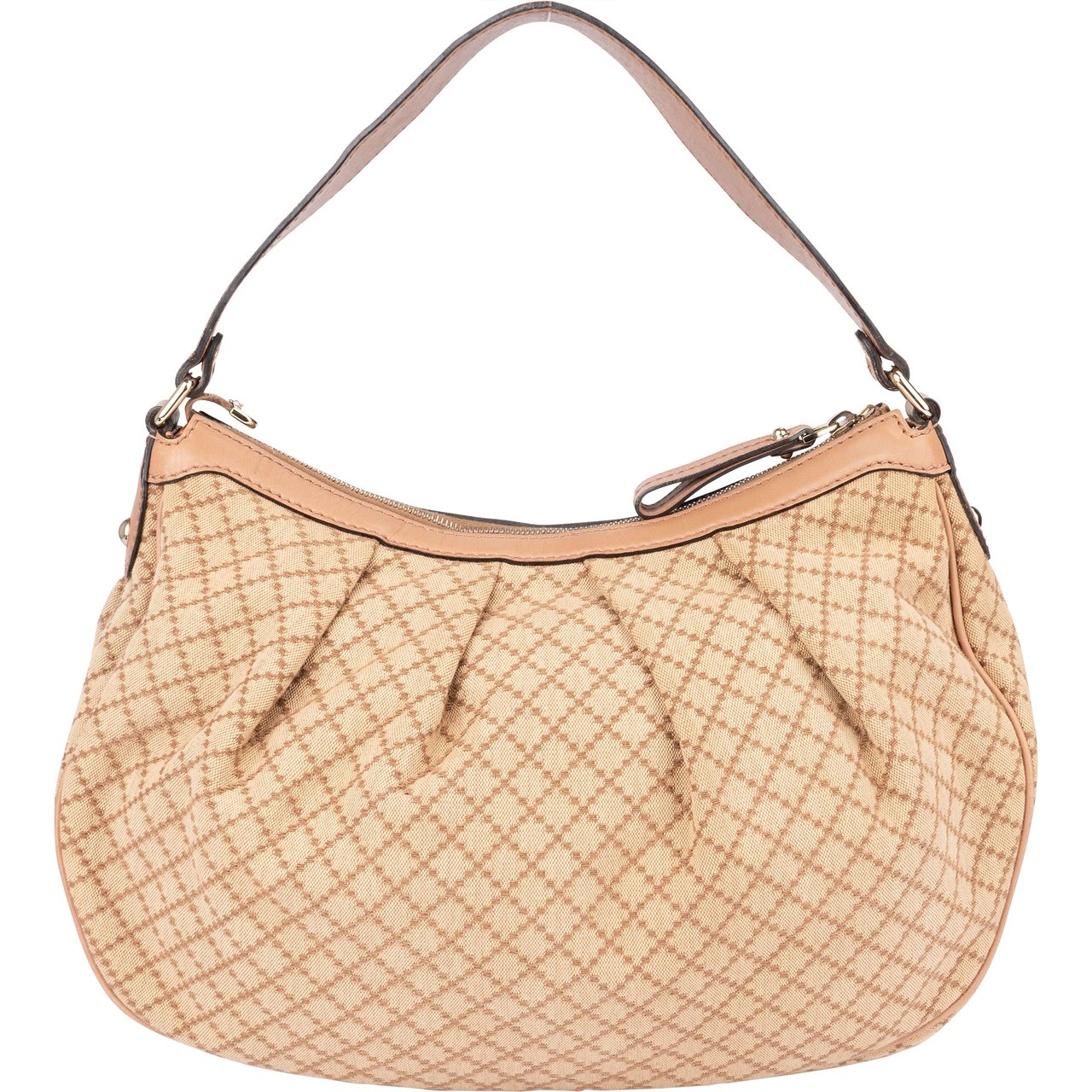 Gucci Gucci Diamante Monogram Sukey Handbag Beige