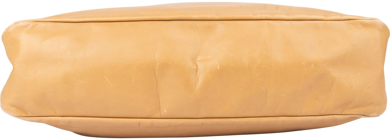 Gucci Leather Horsebit Hobo Bag Beige