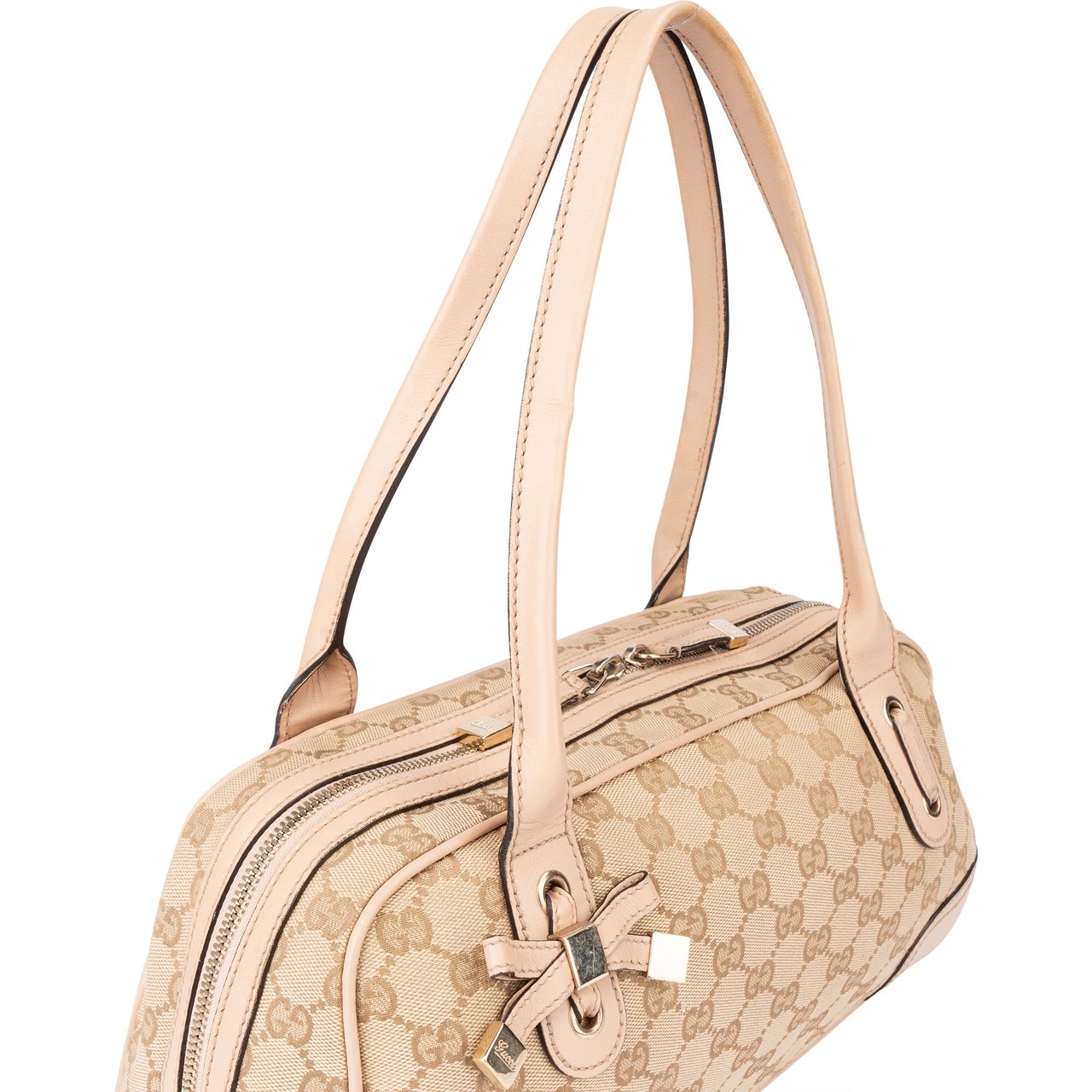 Gucci Gucci GG Monogram Princy Handbag Beige