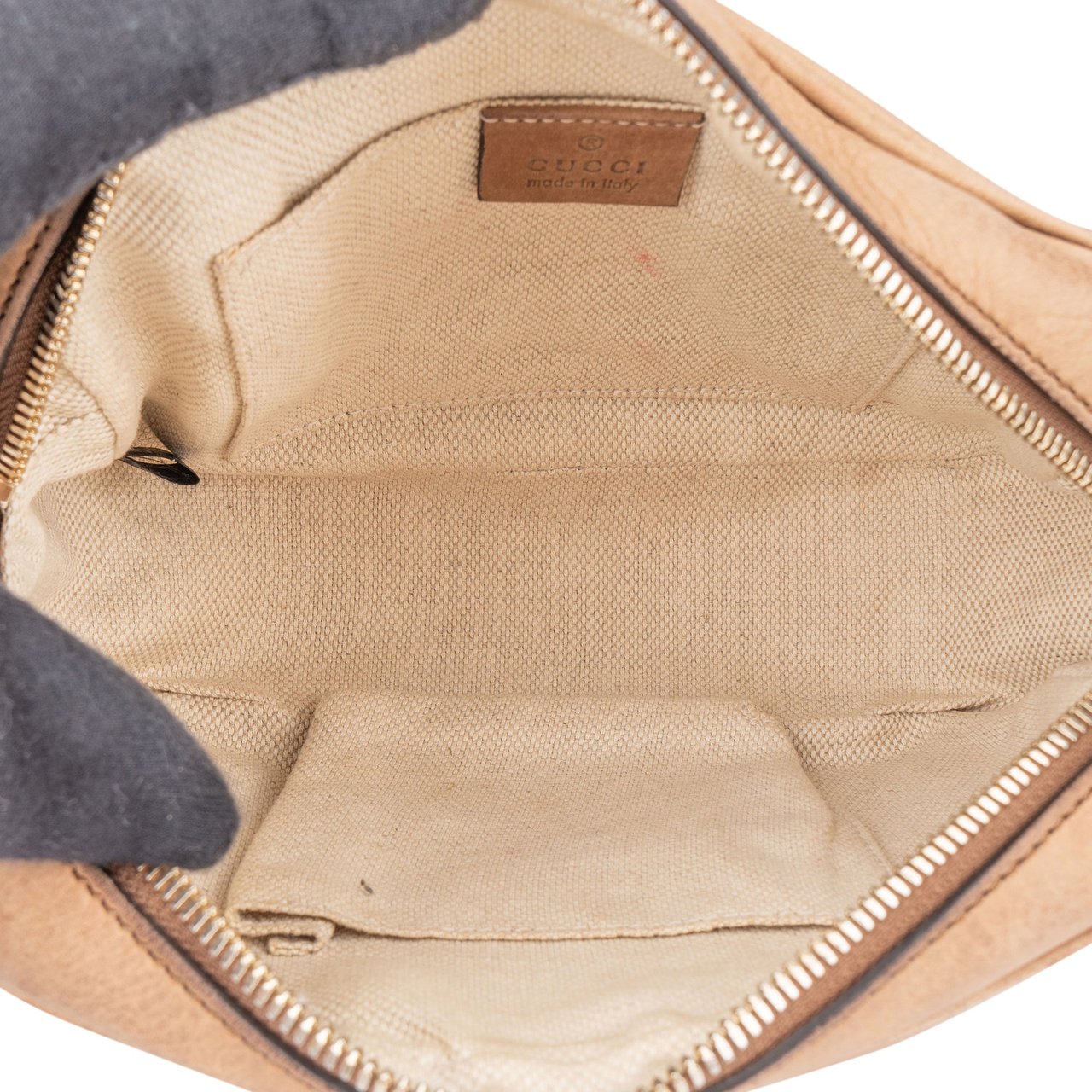 Gucci Suede GG Soho Crossbody Bag Bruin