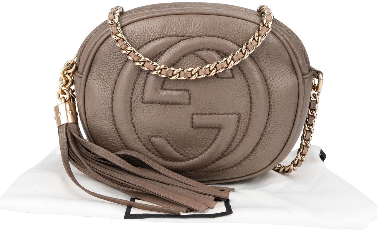 Gucci Gucci Leather GG Soho Crossbody Bag Divers
