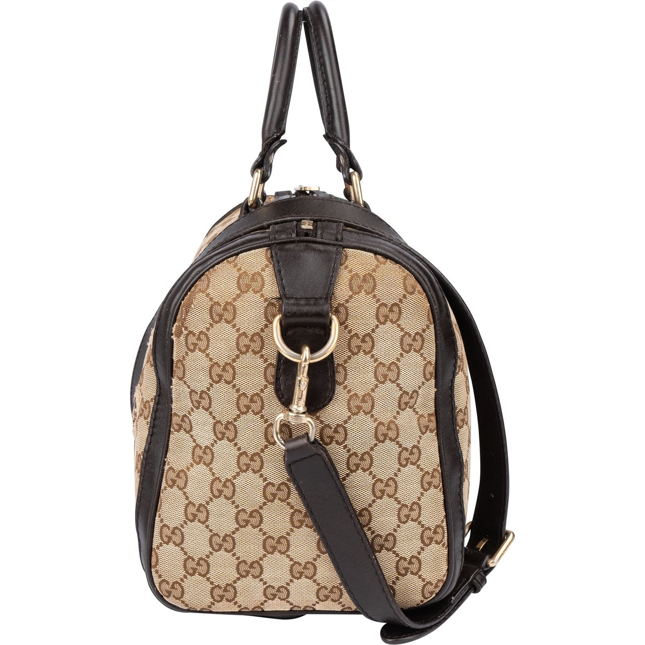 Gucci Gucci GG Monogram Boston Handbag Bruin