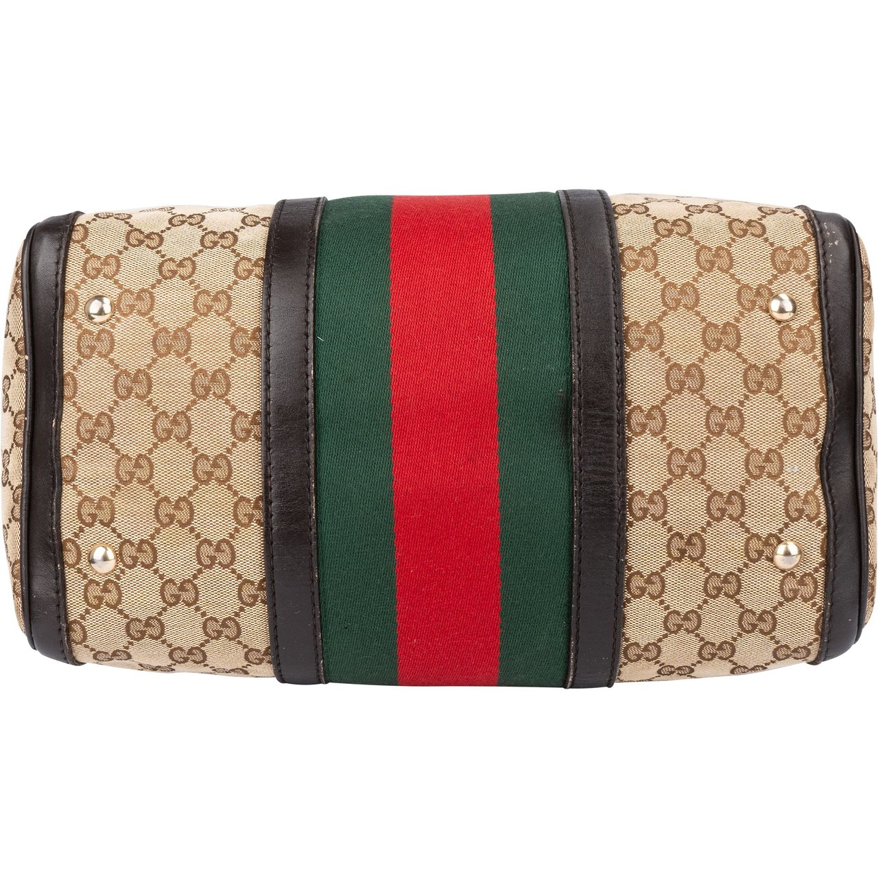 Gucci Gucci GG Monogram Boston Handbag Bruin