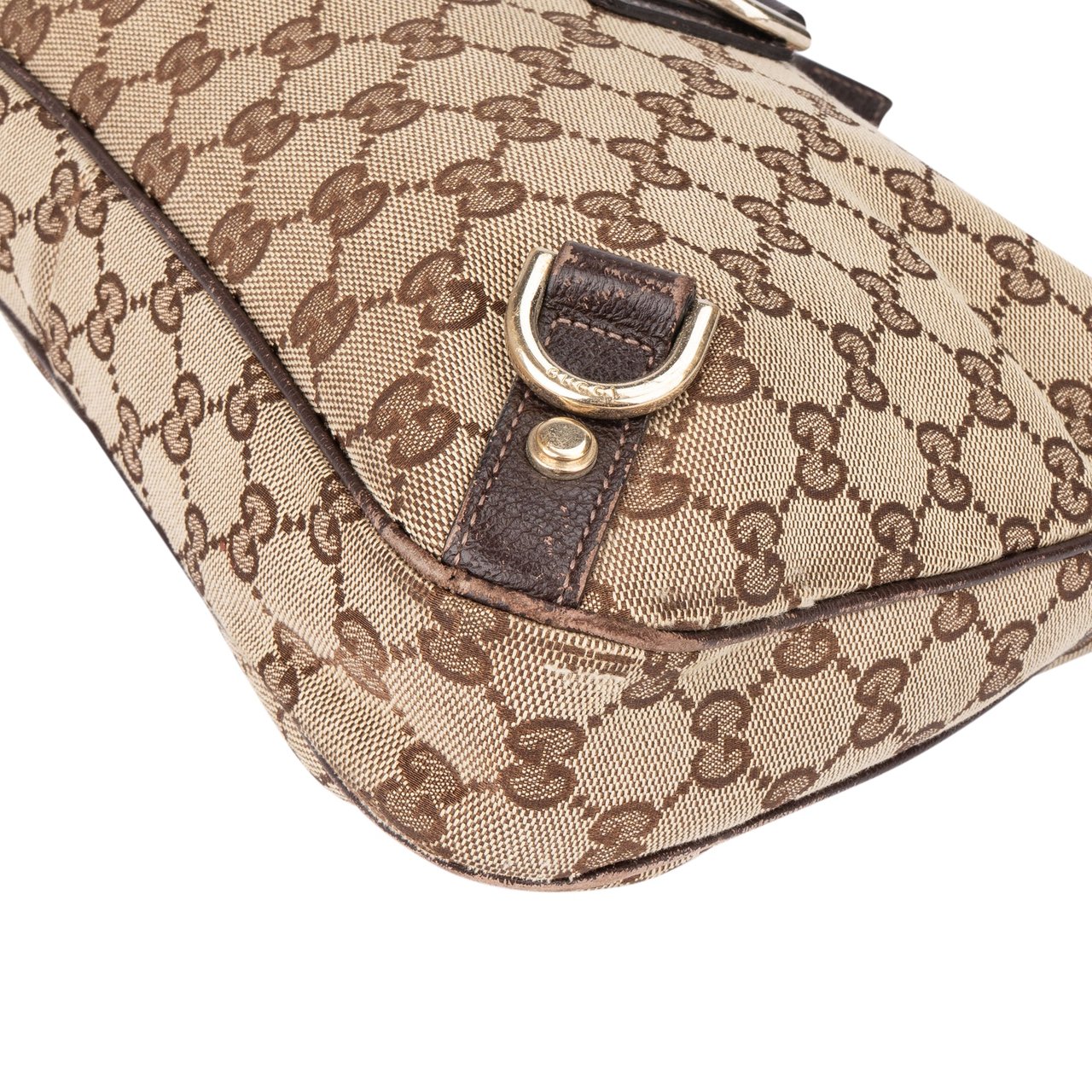 Gucci Gucci GG Monogram Abbey Handbag Bruin