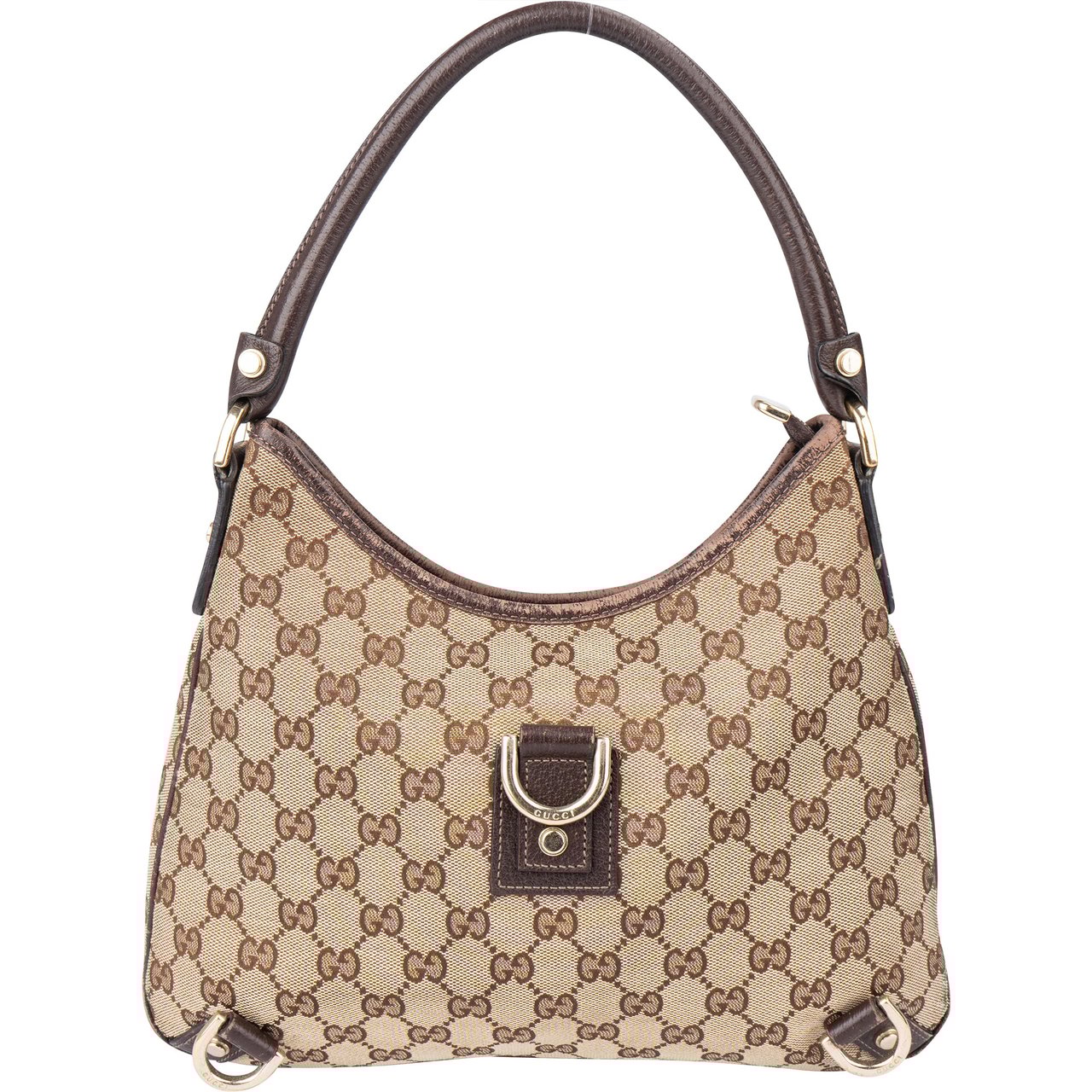 Gucci Gucci GG Monogram Abbey Handbag Bruin