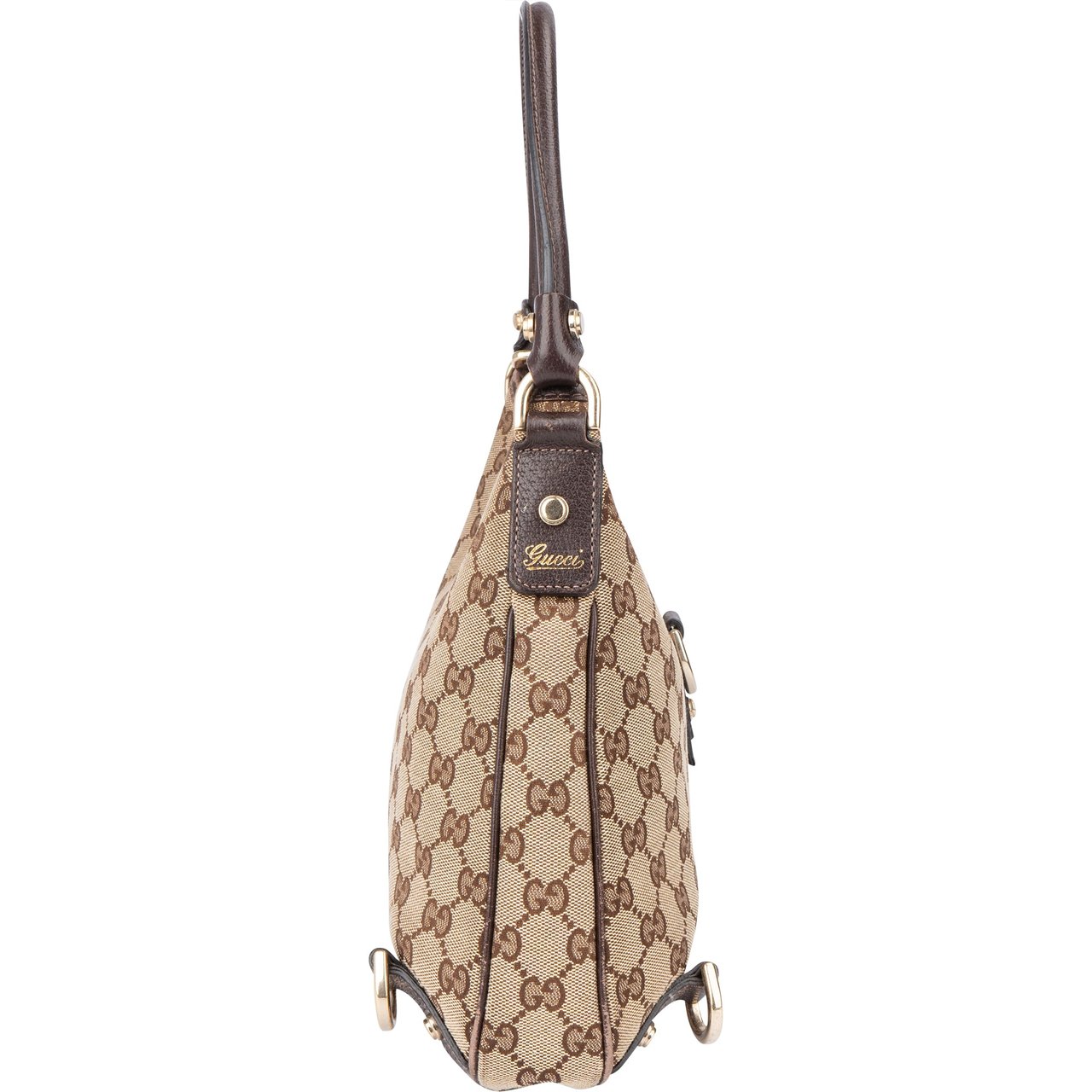 Gucci Gucci GG Monogram Abbey Handbag Bruin