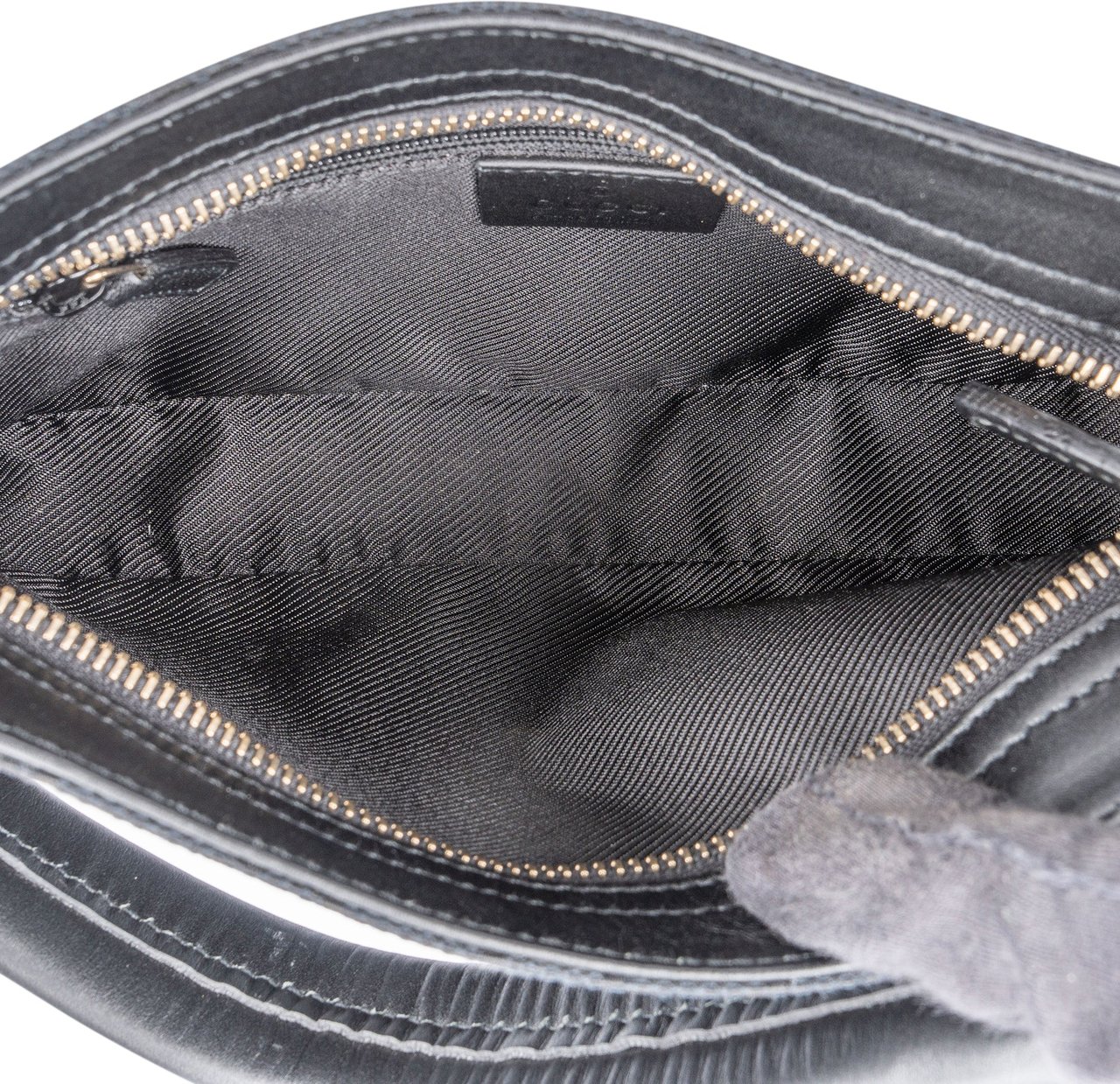 Gucci Gucci GG Monogram Mini Shoulder Bag Zwart
