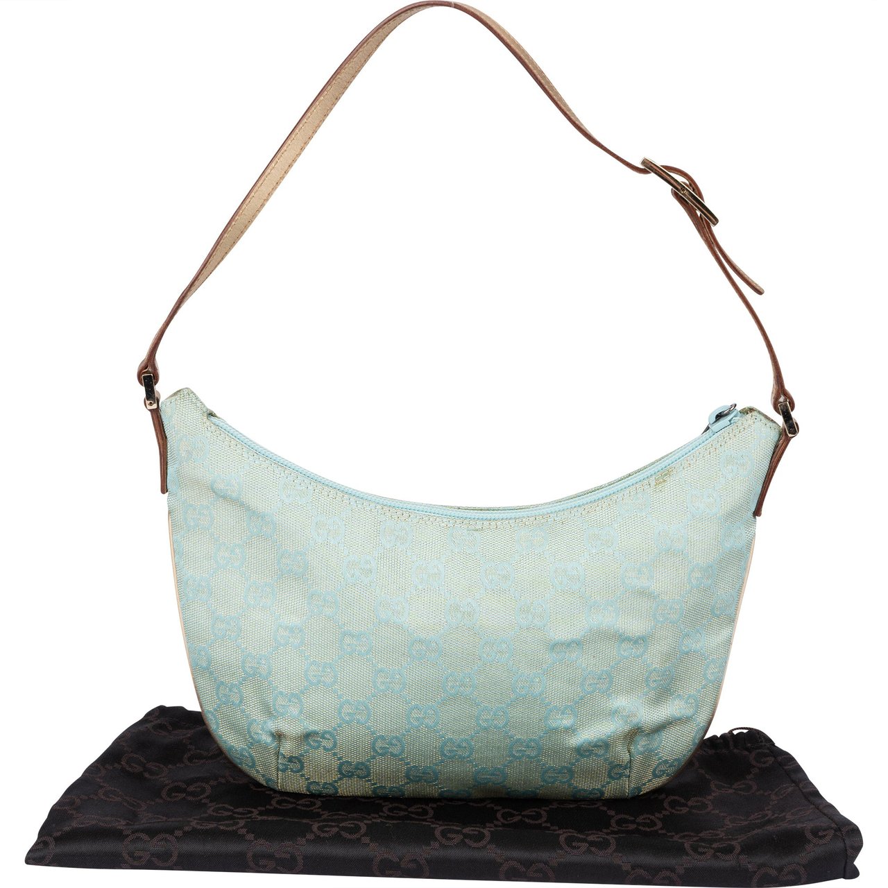 Gucci Gucci GG Monogram Shoulder Bag Blauw