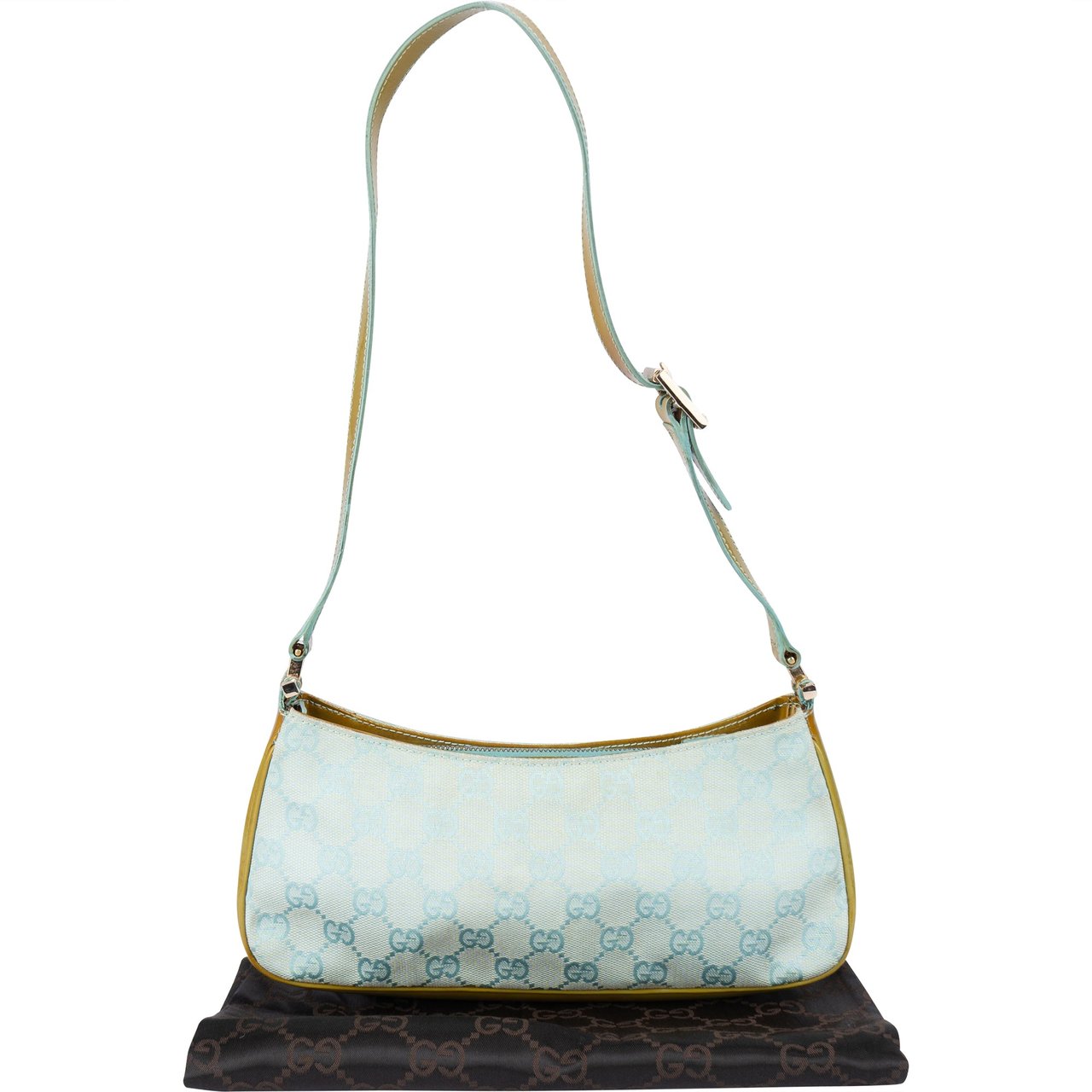 Gucci Gucci GG Monogram Mini Shoulder Bag Blauw