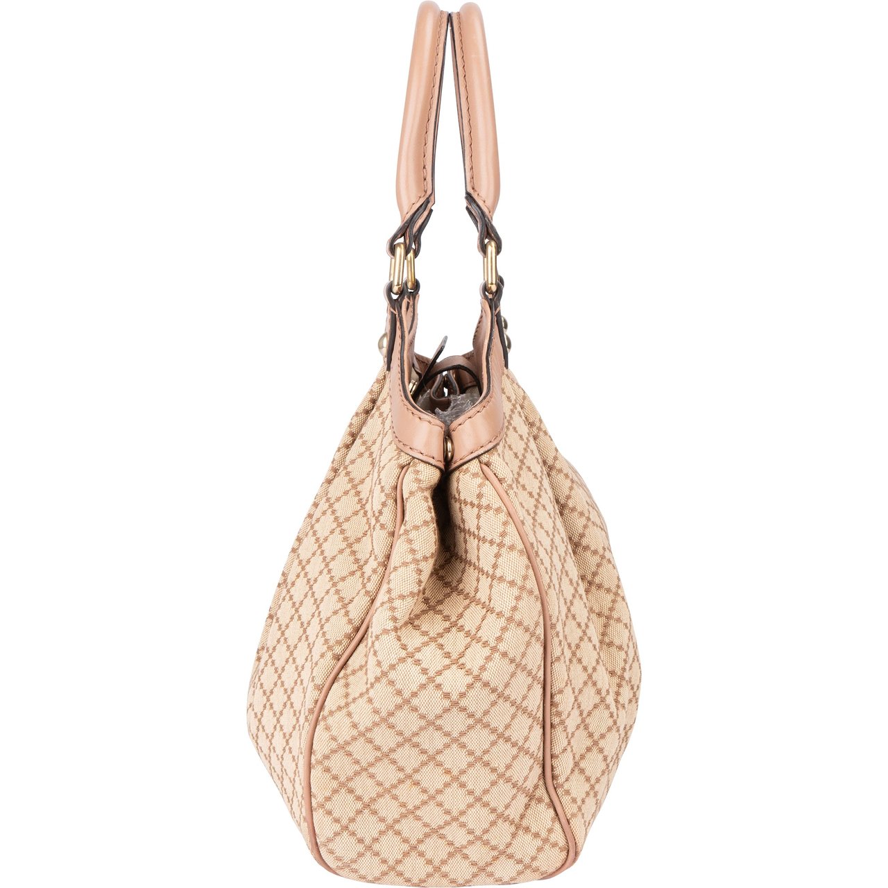 Gucci Gucci Diamante Monogram Sukey Handbag Beige