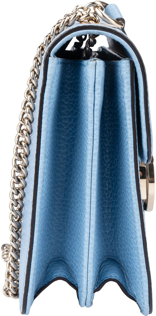 Gucci Gucci Blue Leather Interlocking GG Crossbody Bag Blauw