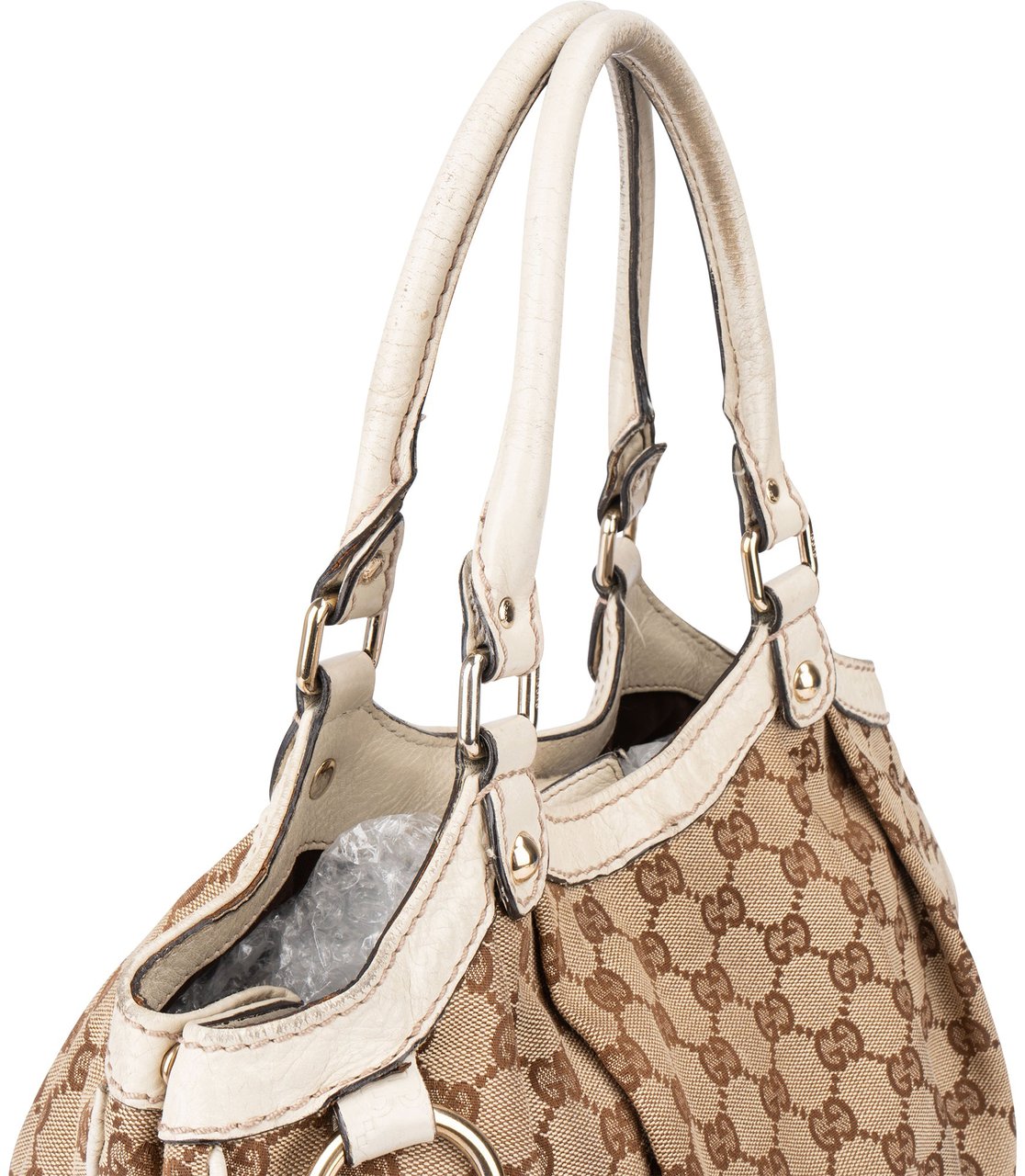 Gucci Gucci GG Monogram Sukey Handbag Bruin