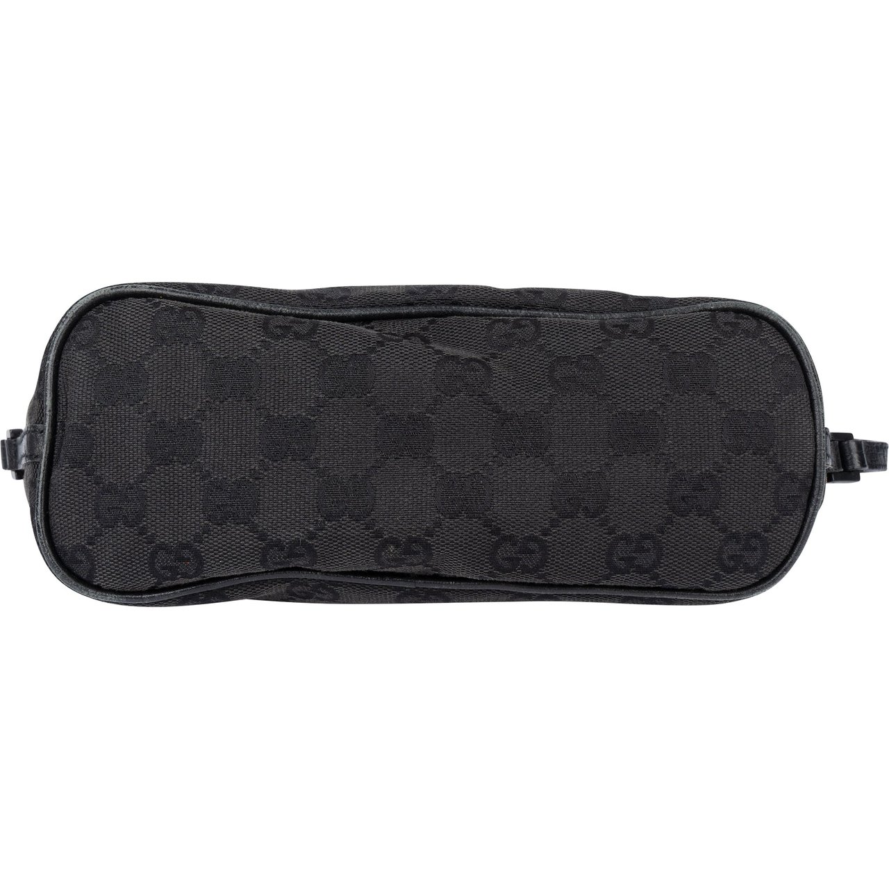 Gucci Gucci GG Monogram Black Label Baguette Handbag Zwart