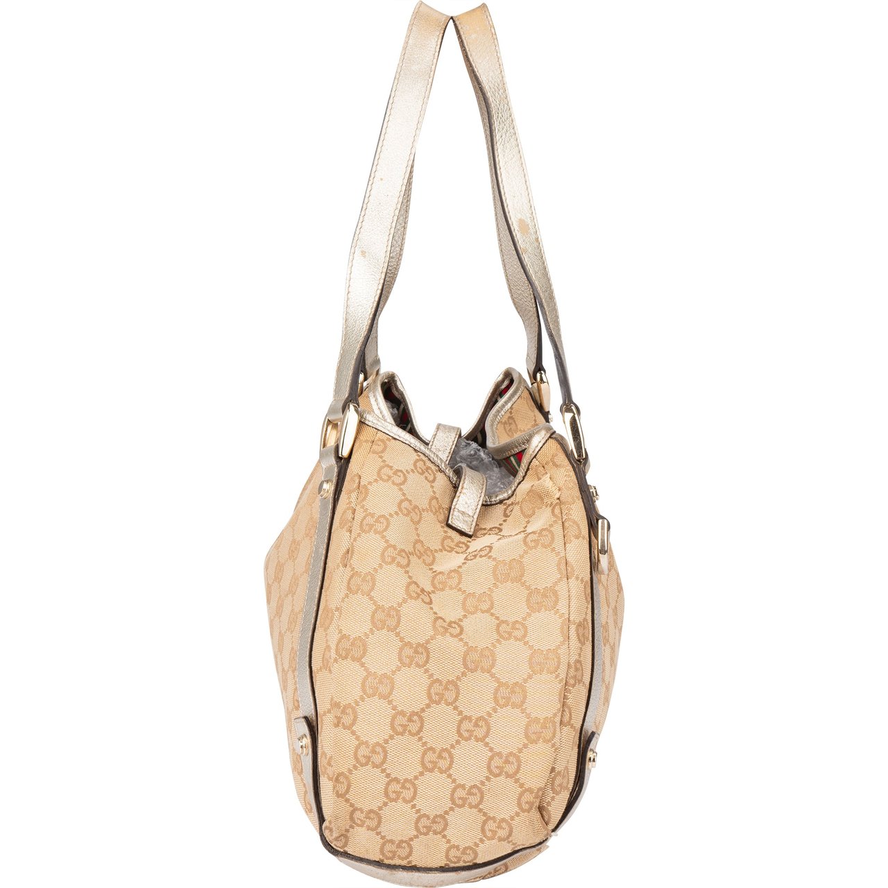 Gucci Gucci GG Monogram Abbey Handbag Bruin