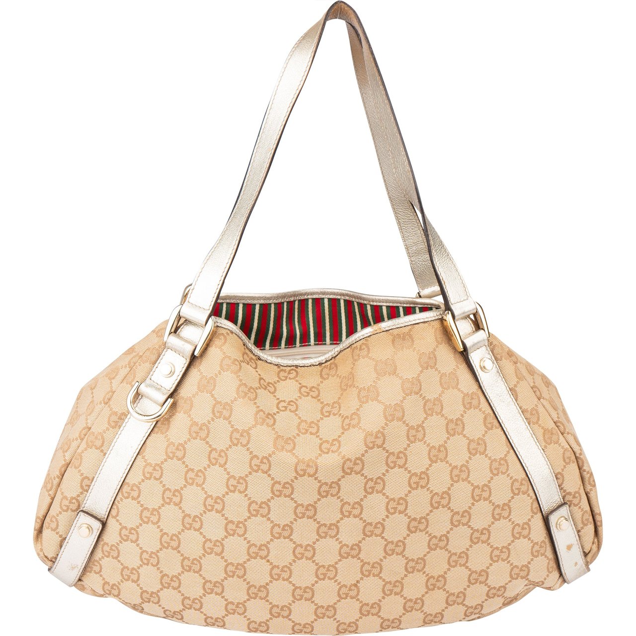 Gucci Gucci GG Monogram Abbey Handbag Bruin
