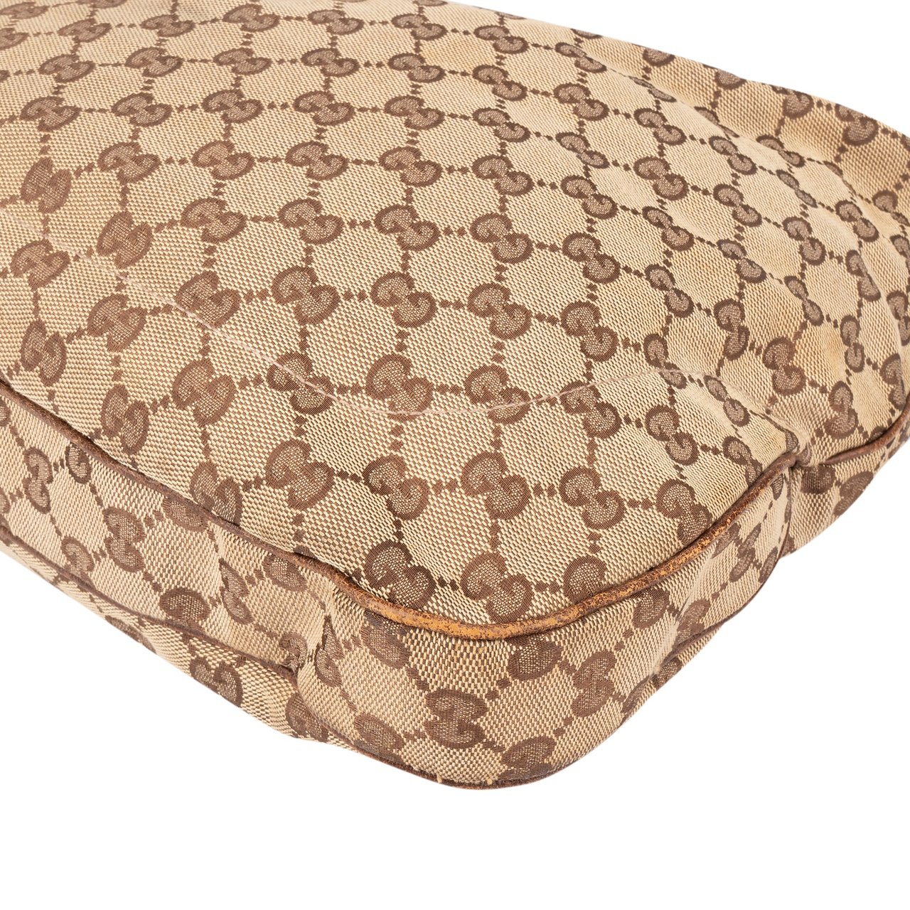 Gucci Gucci GG Monogram Jackie Handbag Bruin