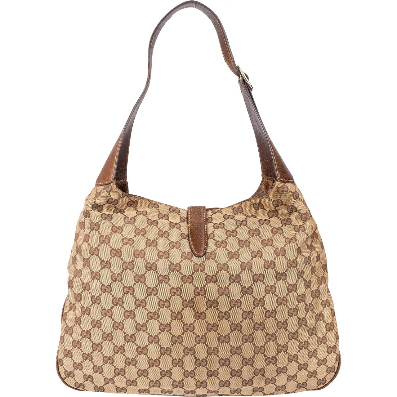 Gucci Gucci GG Monogram Jackie Handbag Bruin