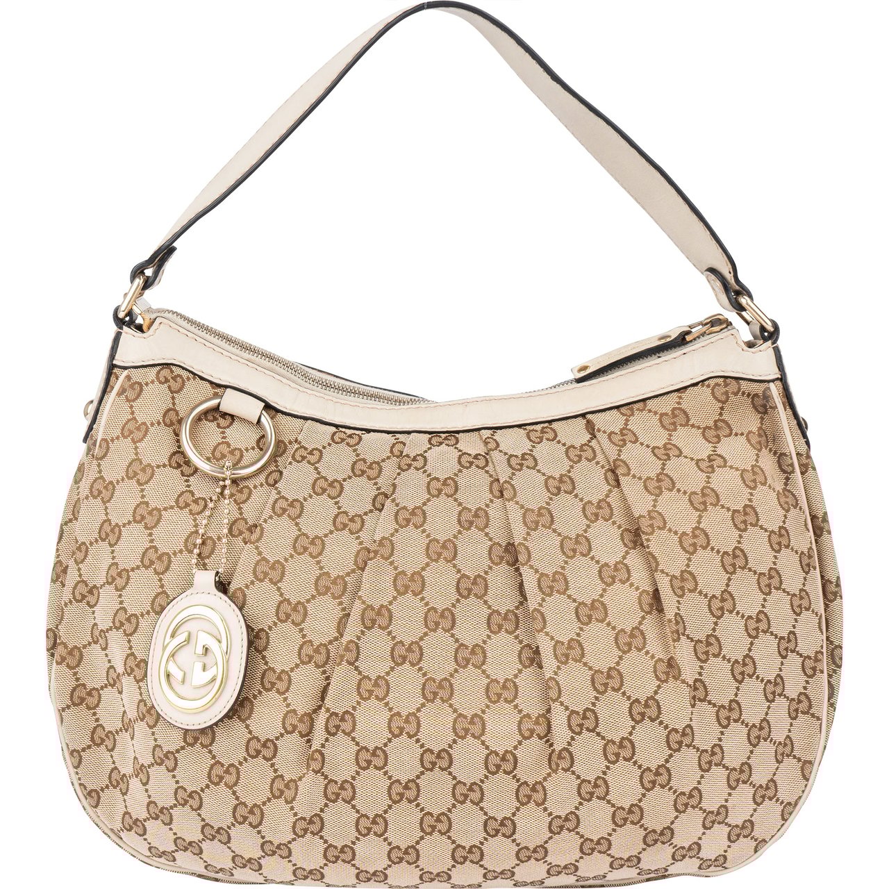 Gucci Gucci GG Monogram Sukey Handbag Bruin