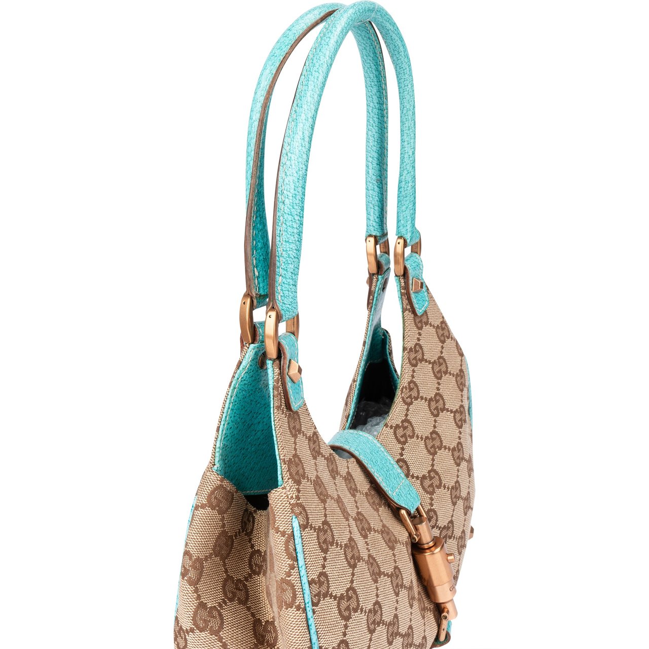 Gucci Gucci GG Monogram Jackie Handbag Bruin