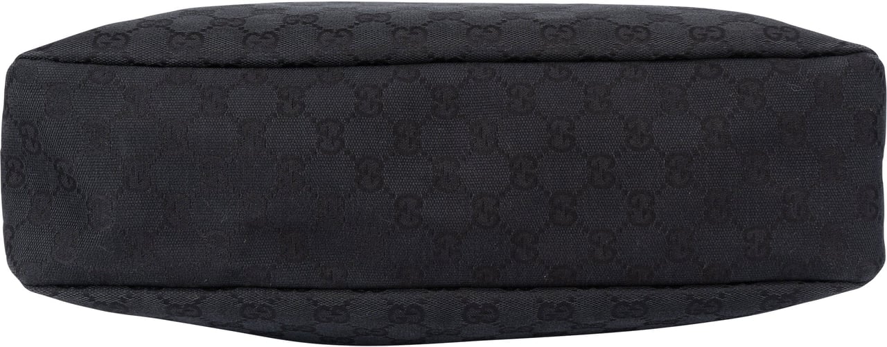 Gucci Gucci GG Monogram Horsebit Hobo Bag Zwart