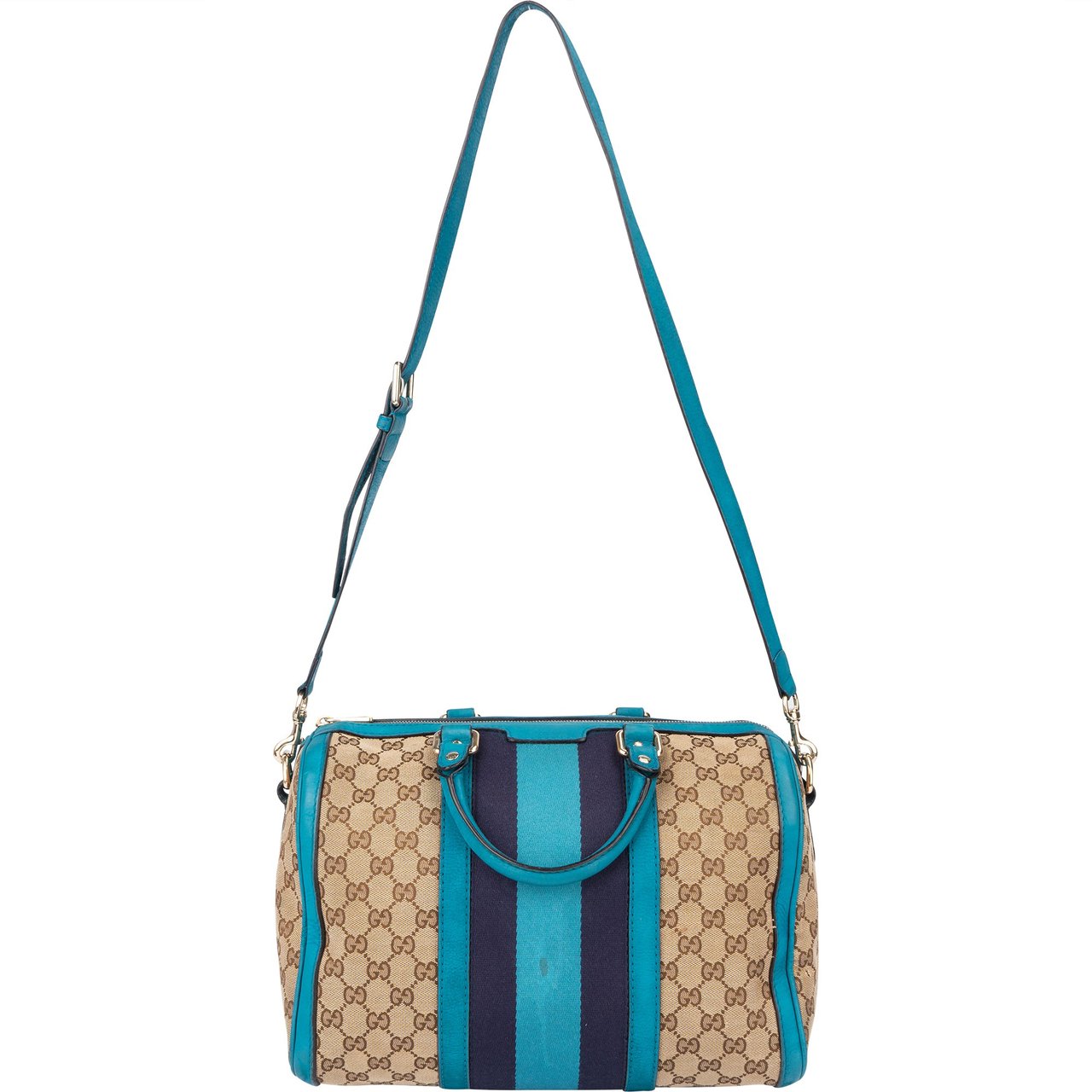 Gucci Gucci GG Monogram Boston Handbag Bruin