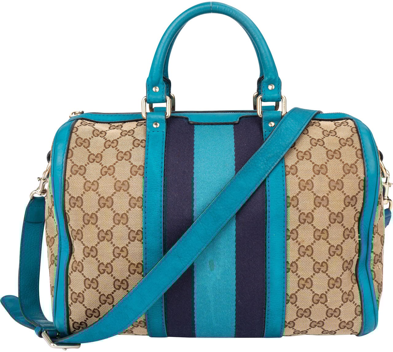 Gucci Gucci GG Monogram Boston Handbag Bruin
