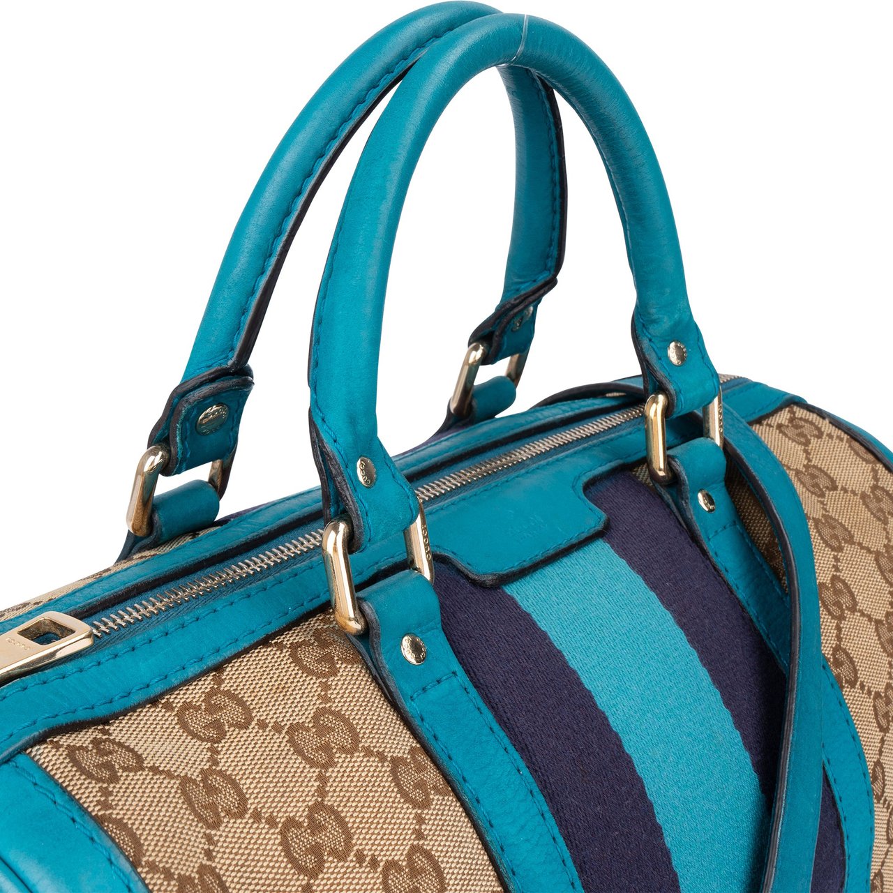 Gucci Gucci GG Monogram Boston Handbag Bruin