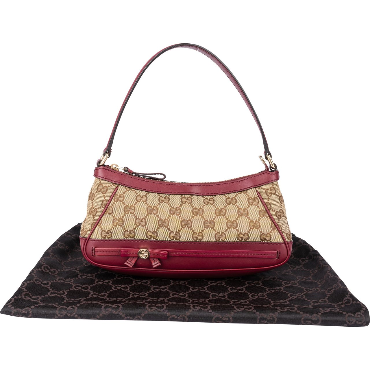 Gucci Gucci GG Monogram Princy Shoulder Bag Bruin