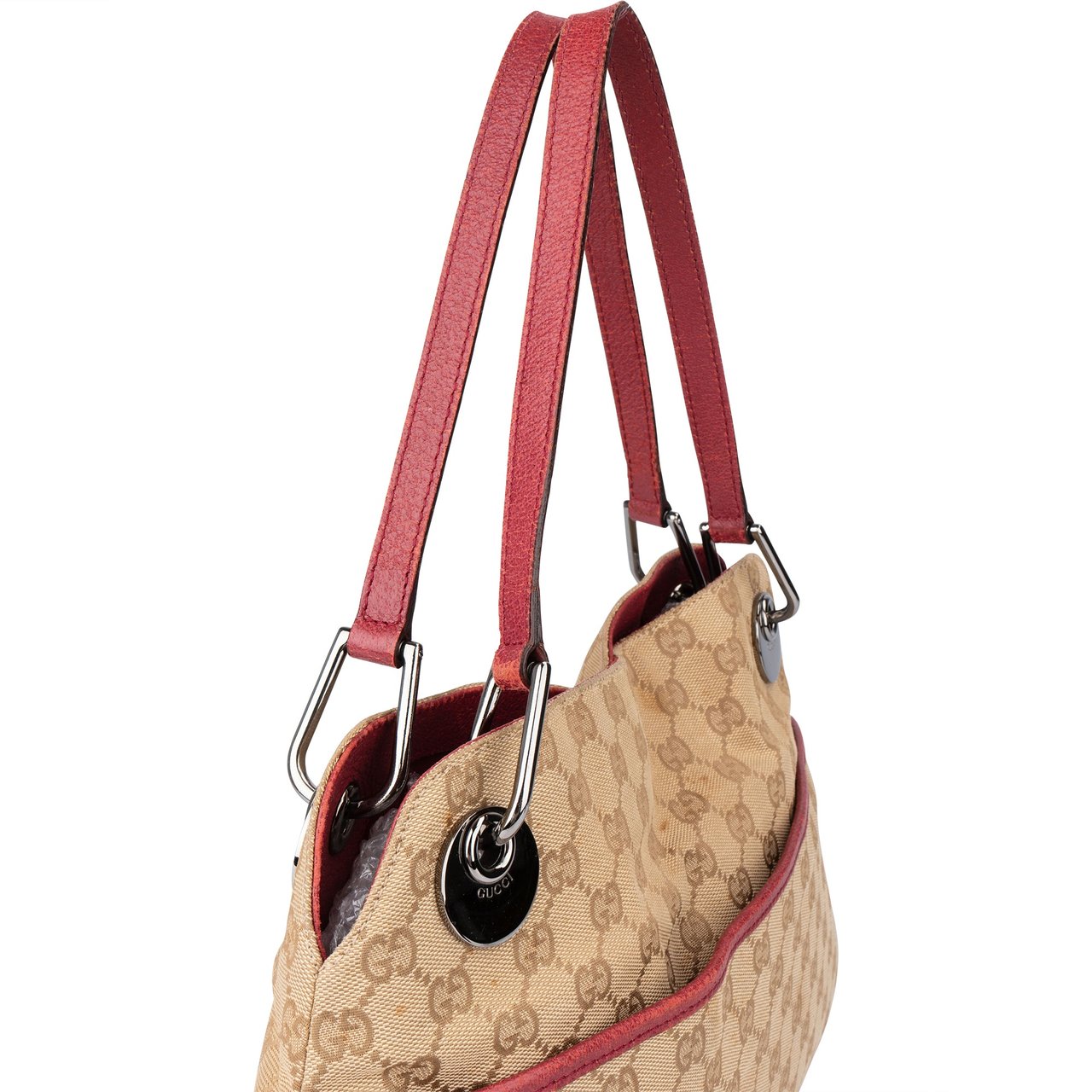Gucci Gucci GG Monogram Eclipse Handbag Bruin