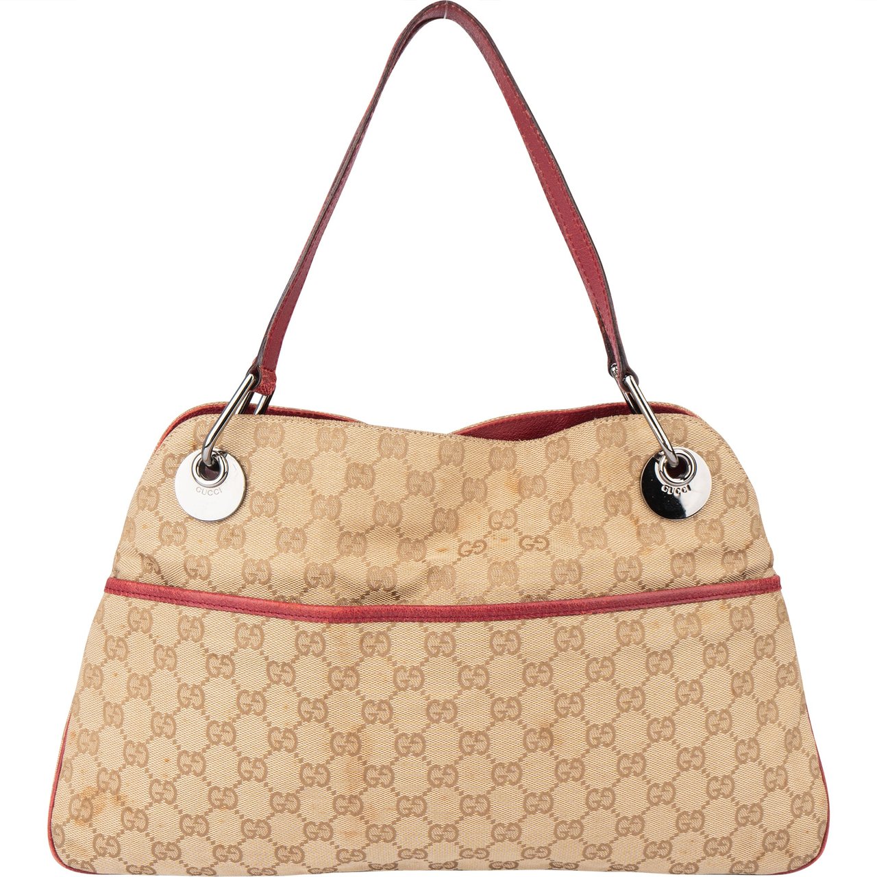 Gucci Gucci GG Monogram Eclipse Handbag Bruin