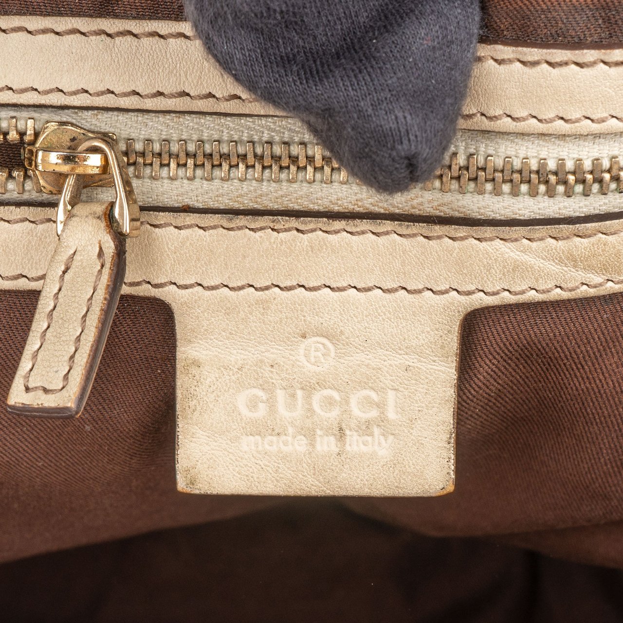 Gucci Gucci GG Monogram Pelham Handbag Bruin