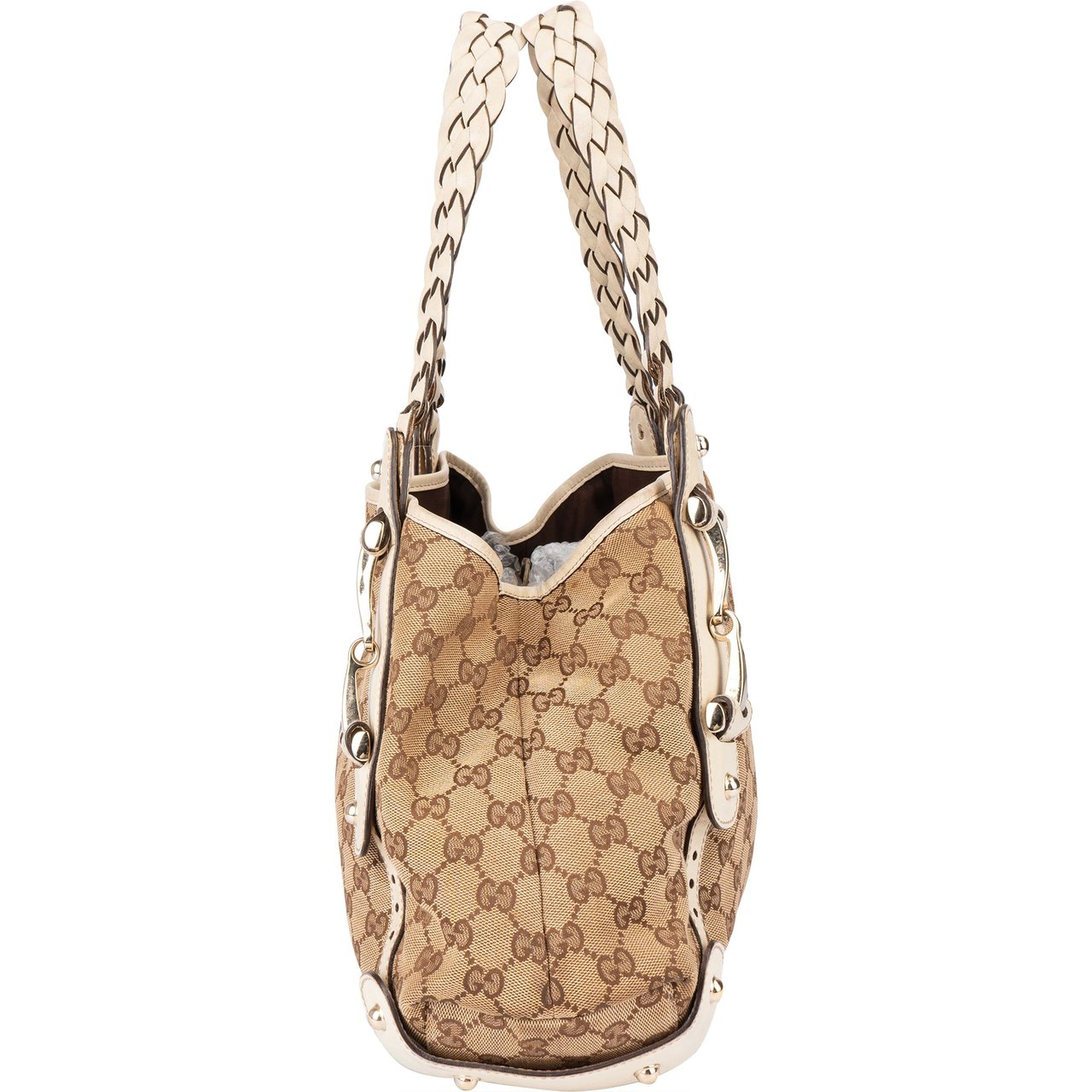 Gucci Gucci GG Monogram Pelham Handbag Bruin