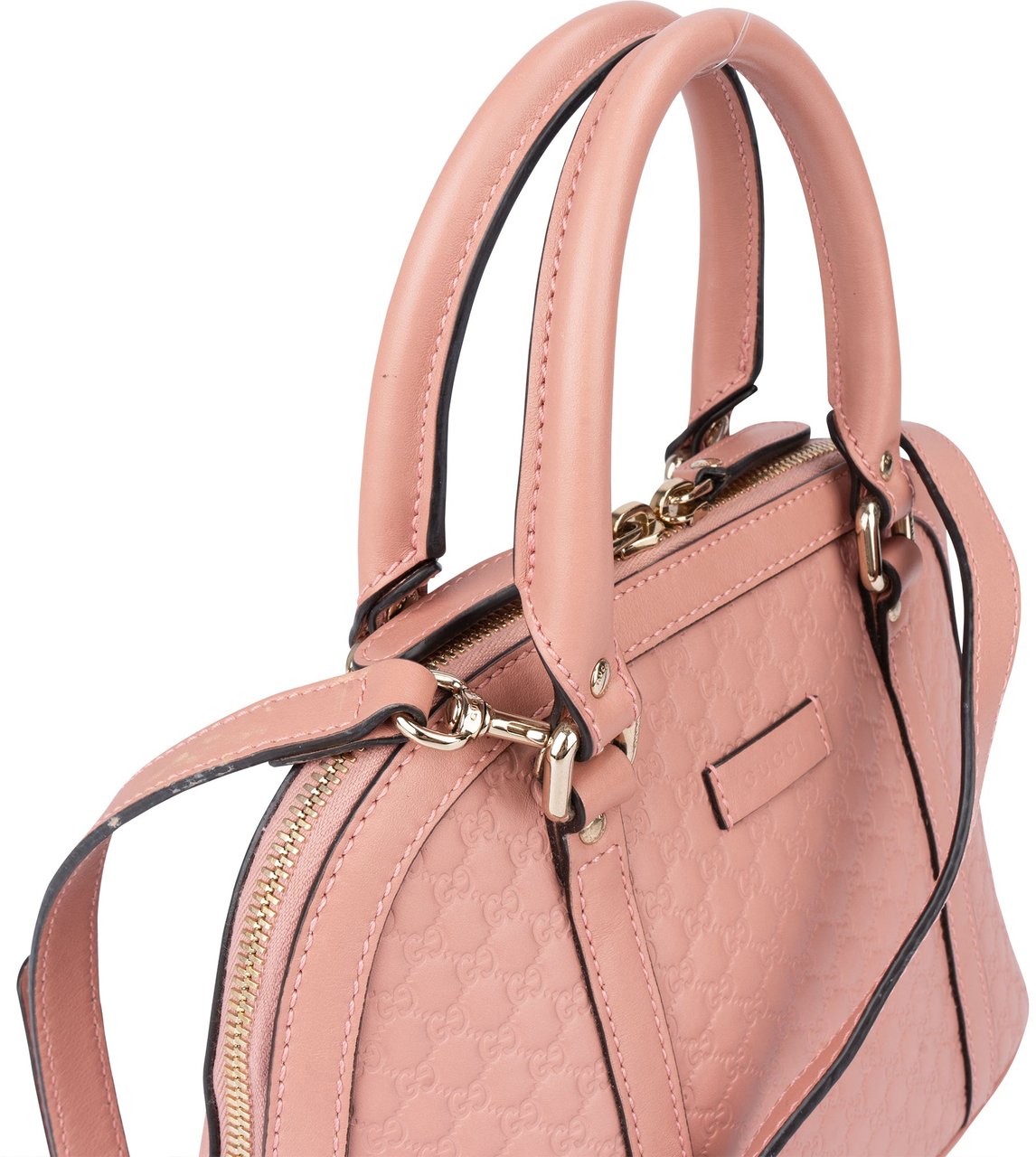 Gucci Gucci GG Leather Guccissima Mini Handbag Roze