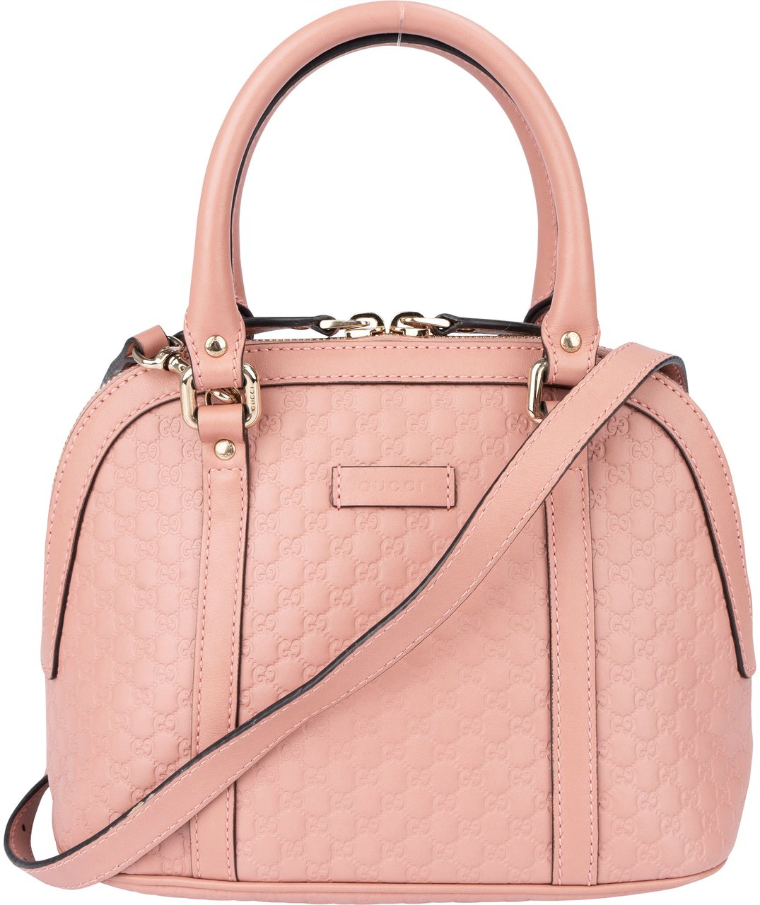 Gucci Gucci GG Leather Guccissima Mini Handbag Roze