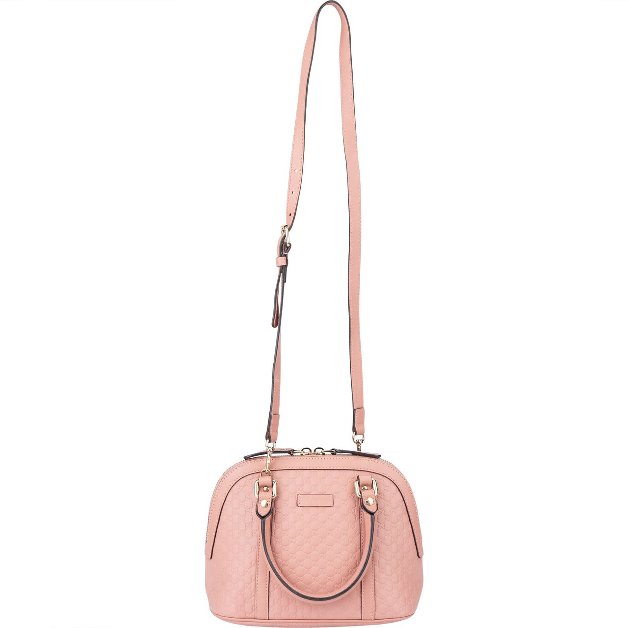 Gucci Gucci GG Leather Guccissima Mini Handbag Roze