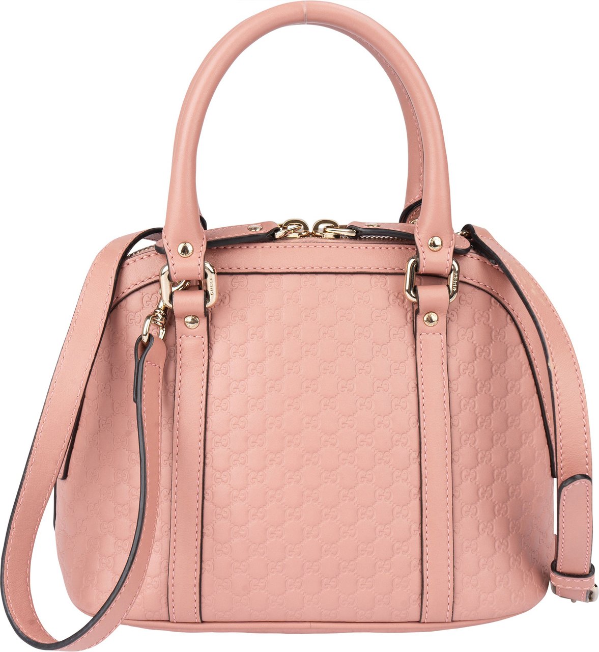 Gucci Gucci GG Leather Guccissima Mini Handbag Roze