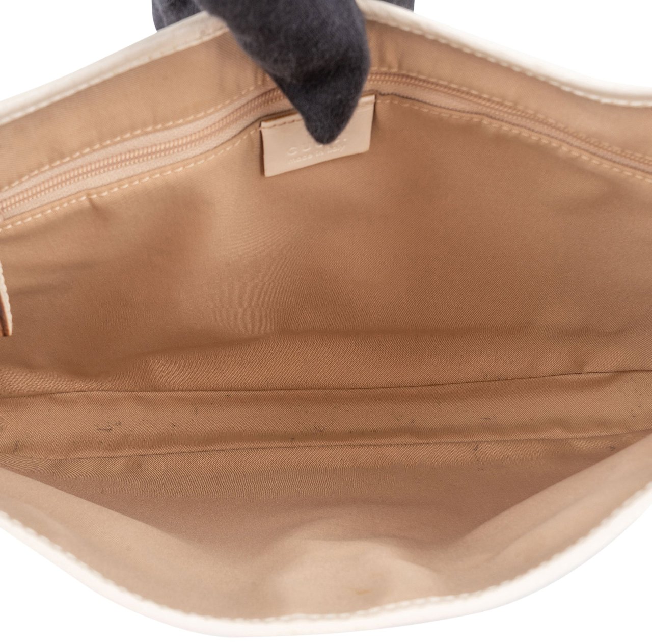 Gucci Gucci GG Monogram Jackie Handbag Wit