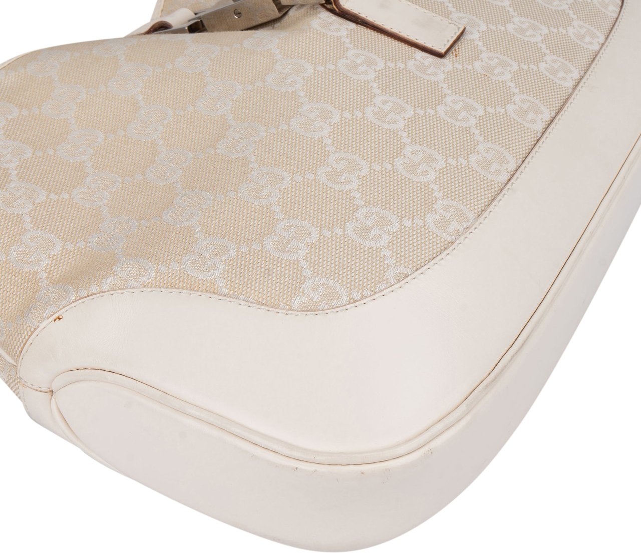 Gucci Gucci GG Monogram Jackie Handbag Wit