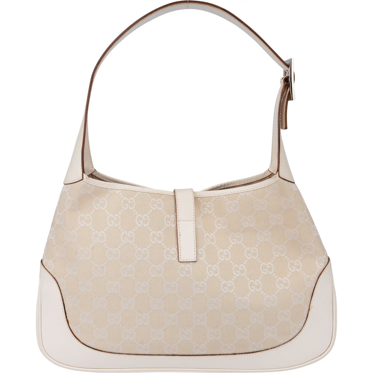 Gucci Gucci GG Monogram Jackie Handbag Wit